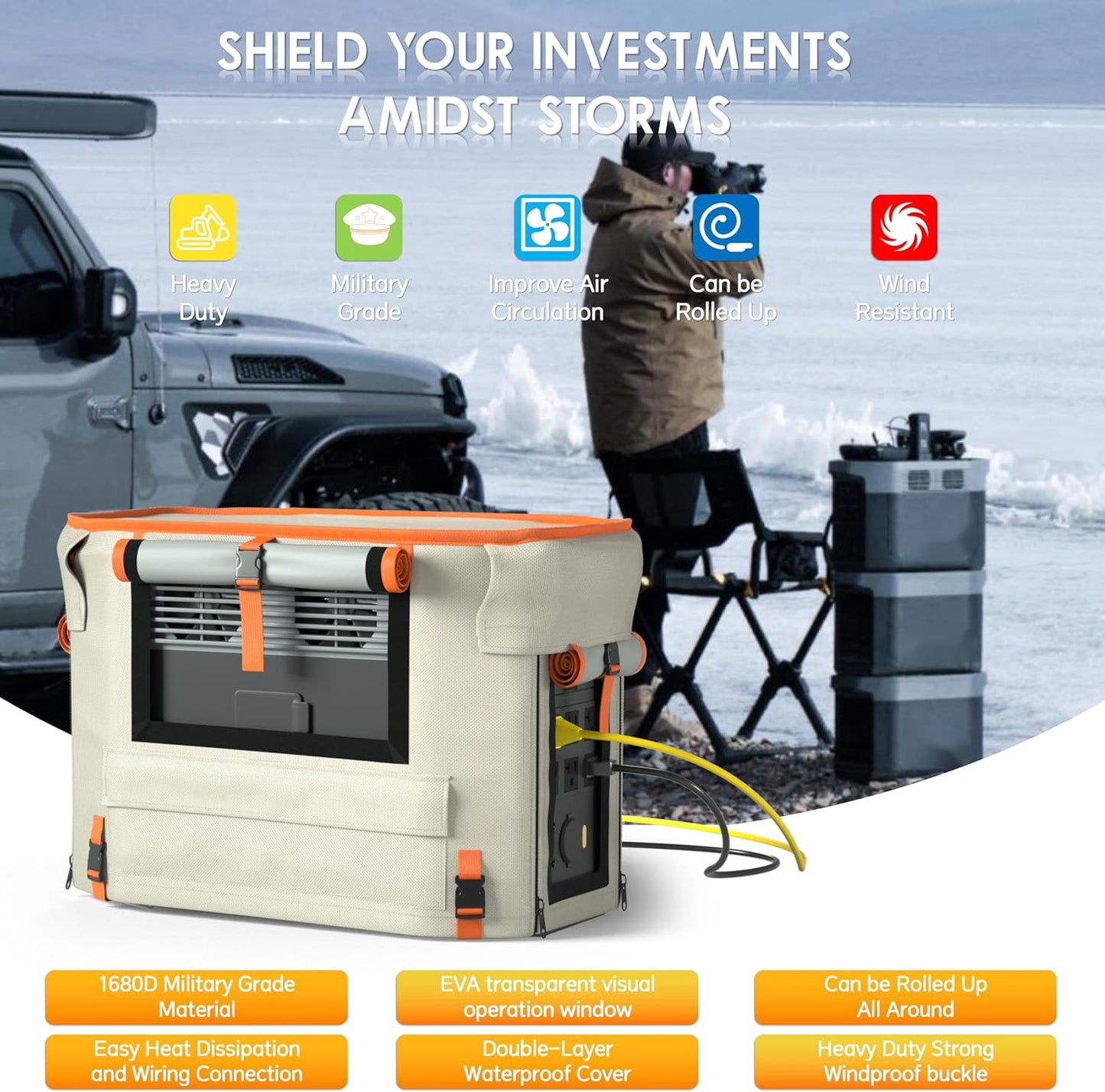 EcoCharge™ Power Station with Solar Panel