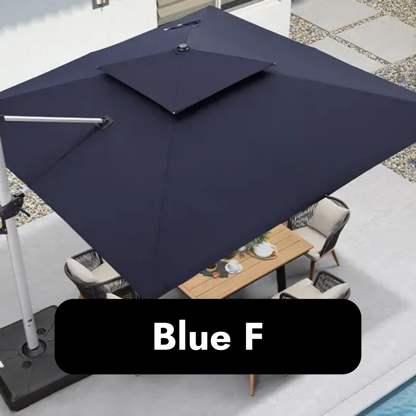 AuroraShade™ Solar Powered LED Umbrella