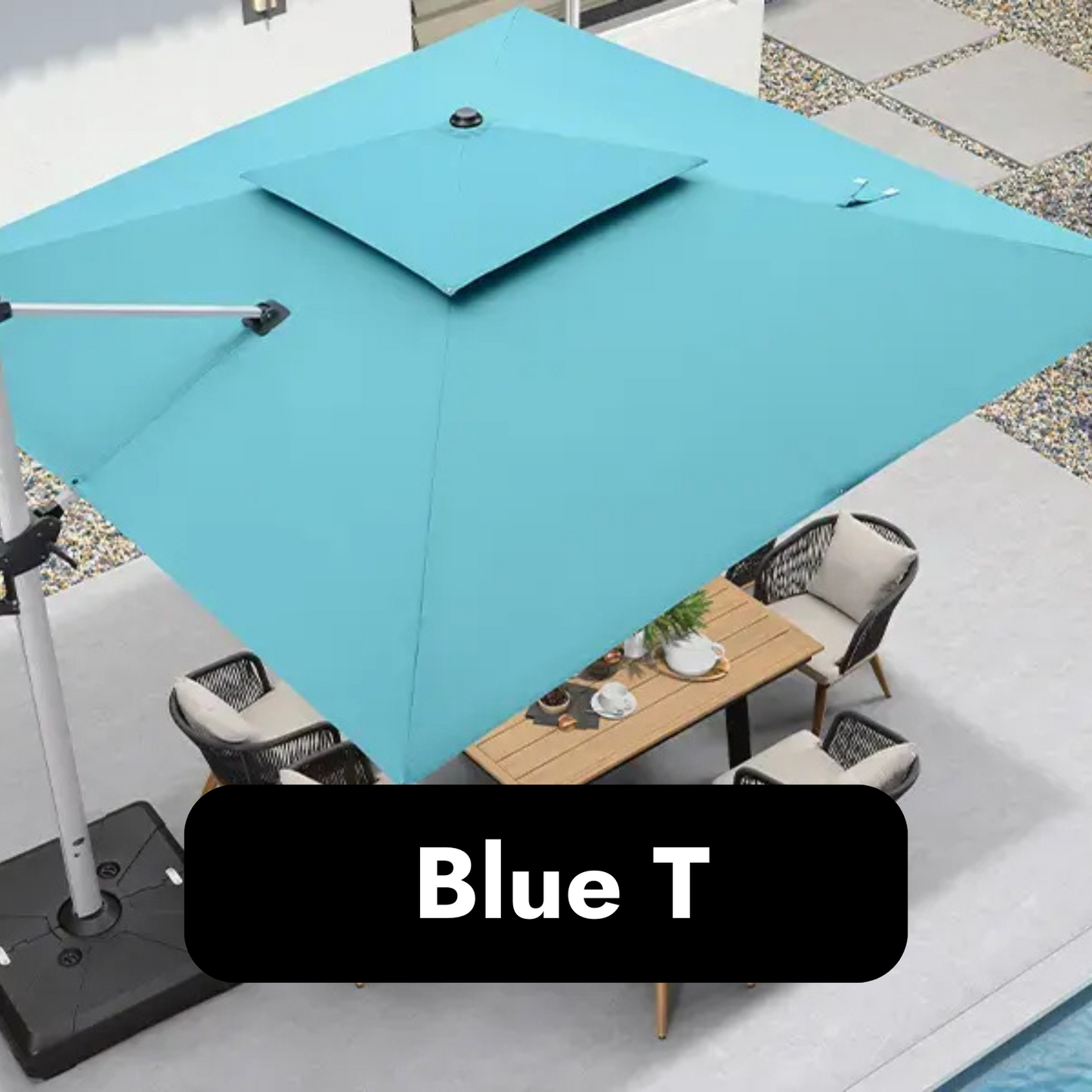 AuroraShade™ Solar Powered LED Umbrella