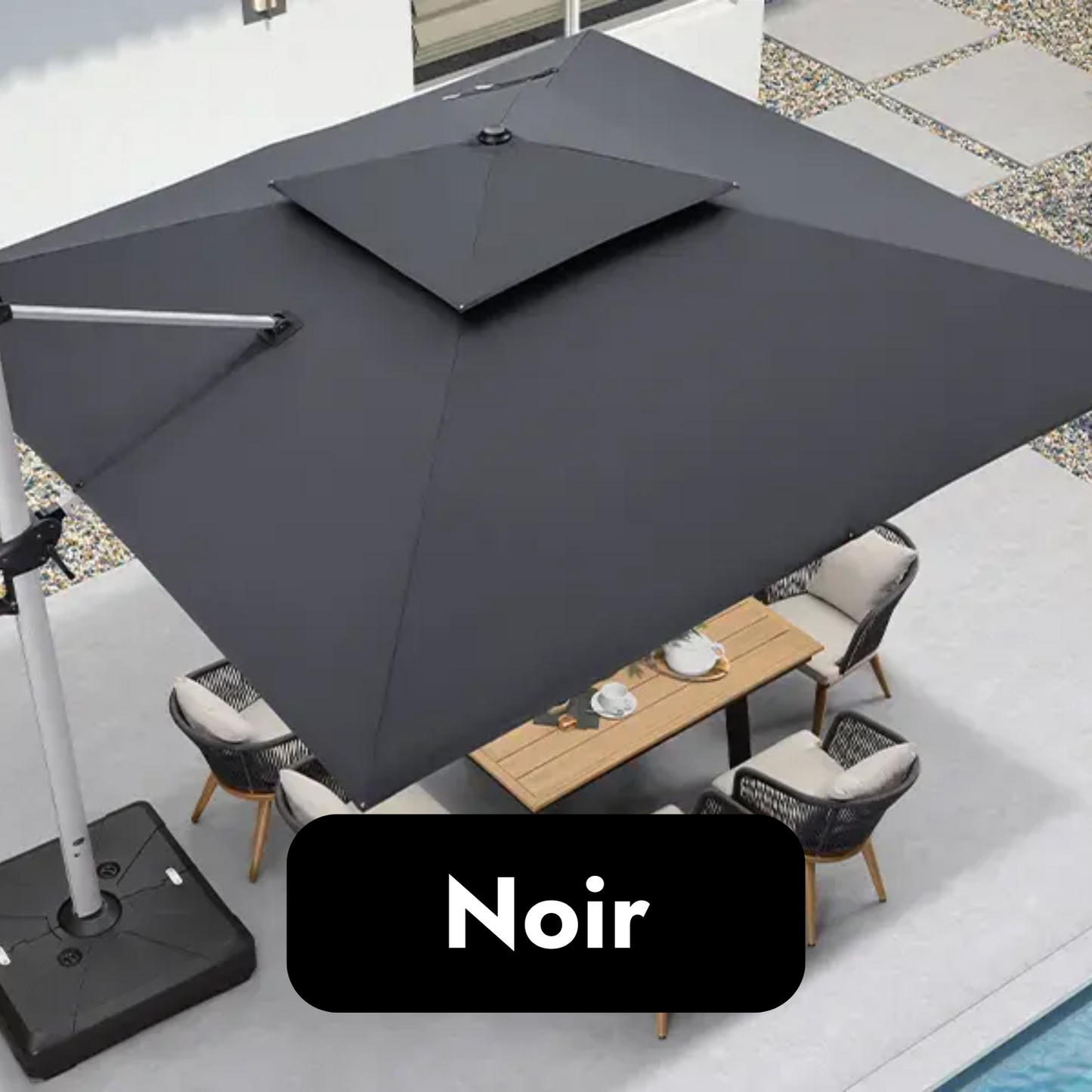 AuroraShade™ Solar Powered LED Umbrella