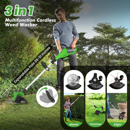 TrimGlide™ Coupe-herbe sans balai réglable