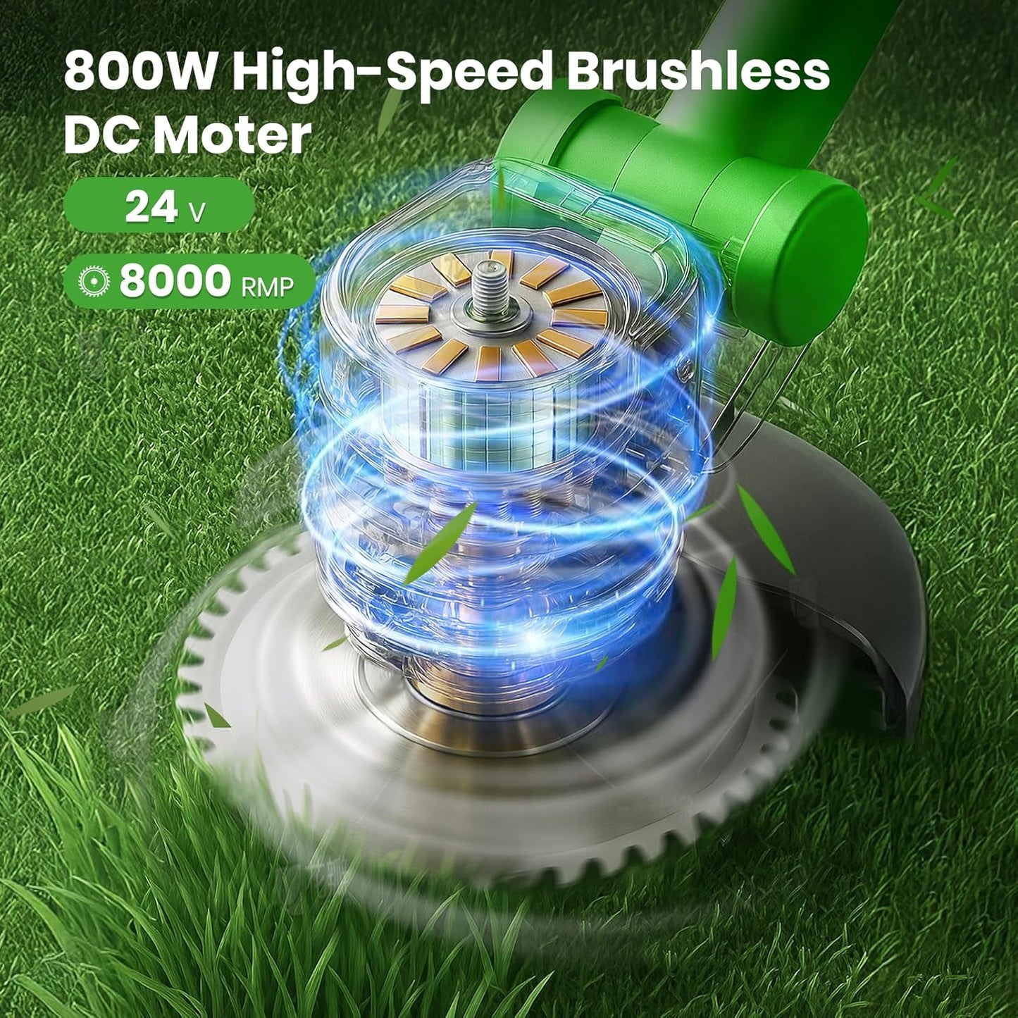 TrimGlide™ Coupe-herbe sans balai réglable