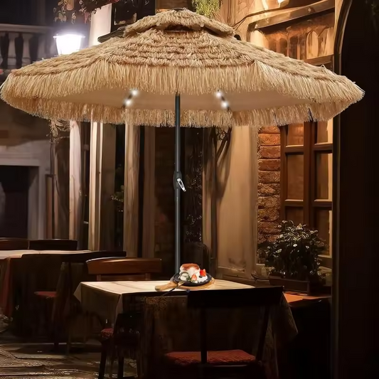 AuroraShade™ Solar Powered LED Umbrella